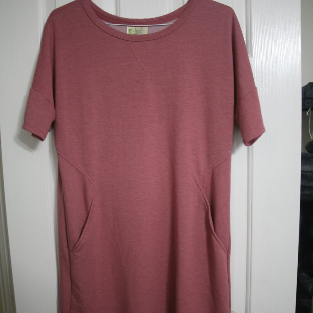 Halcyon Women's T-Shirt Dress, Size Medium,  Pinkish/Coral